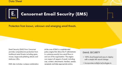 Censornet Email Security data sheet