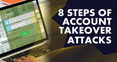 8 steps of Account Takeover attacks: Infographic