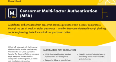 Cloud Multi-Factor Authentication (MFA) Datasheet